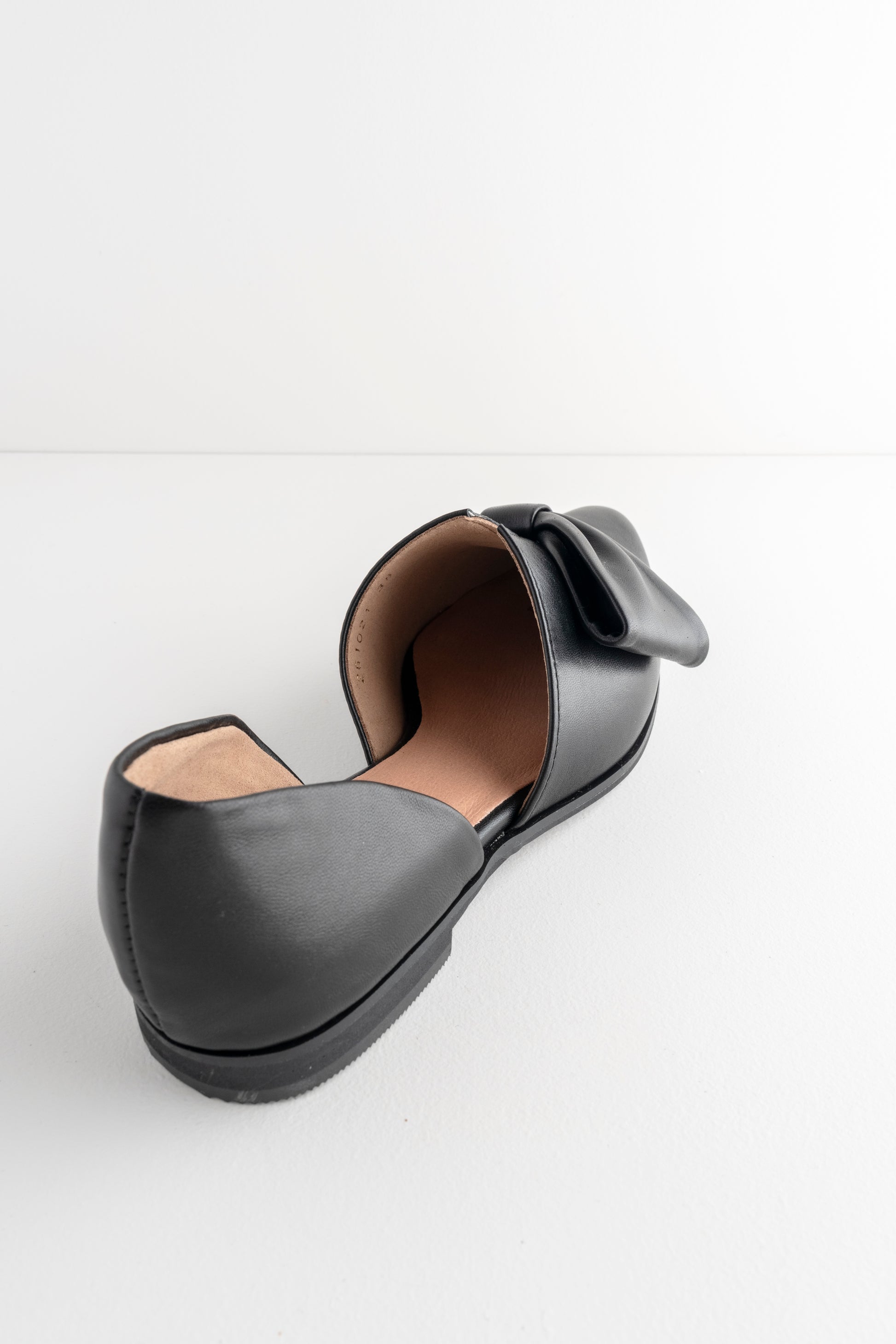 All Black Half Bow D'Orsay, Black 