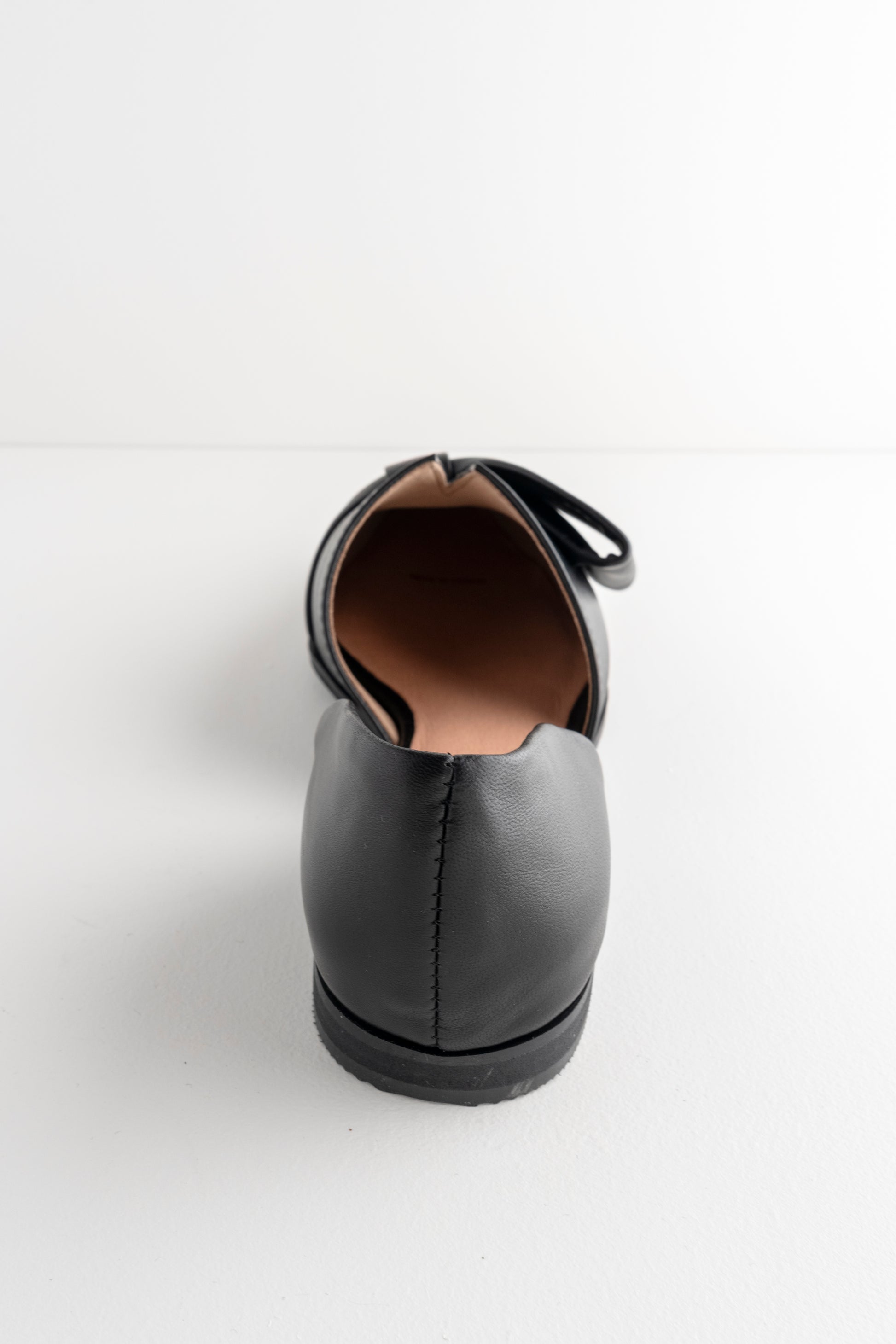 All Black Half Bow D'Orsay, Black 