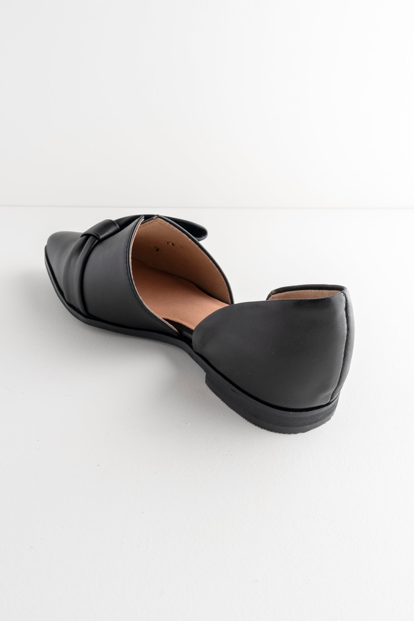 All Black Half Bow D'Orsay, Black 
