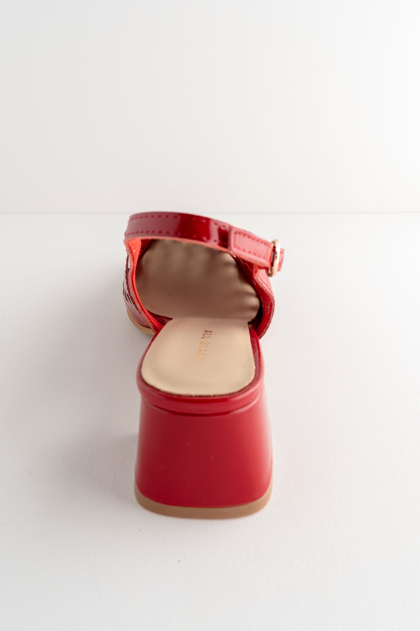 All Black CC Block Pump, Red 