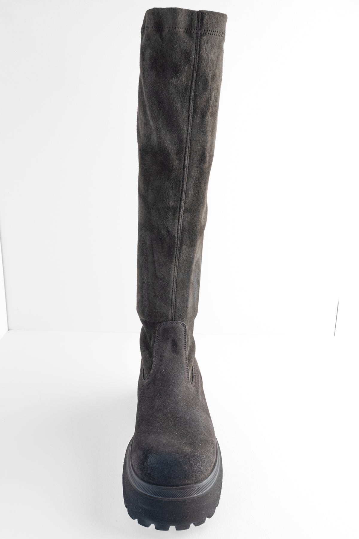 Lofina Stretch Suede Tall Boot, Moro 