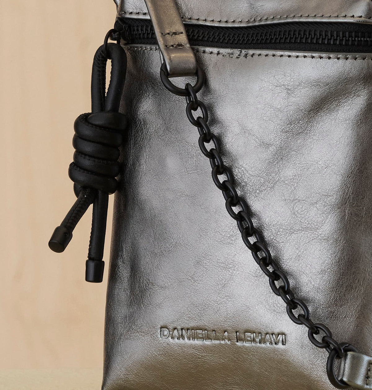 Daniella Lehavi Anita Loop Crossbody Bag, Pewter 