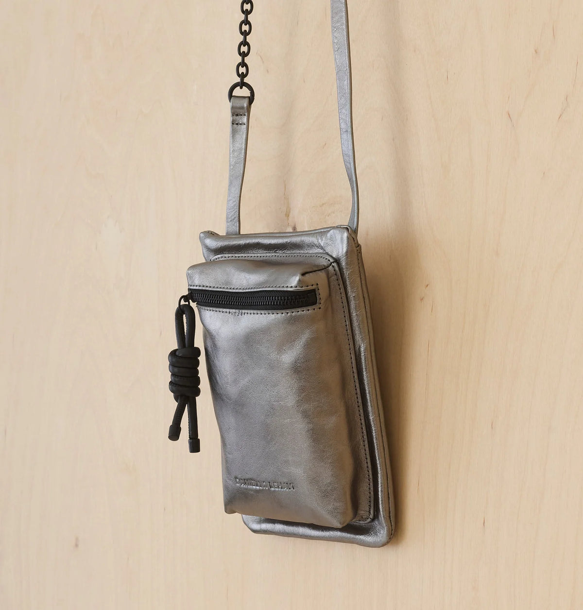 Daniella Lehavi Anita Loop Crossbody Bag, Pewter 