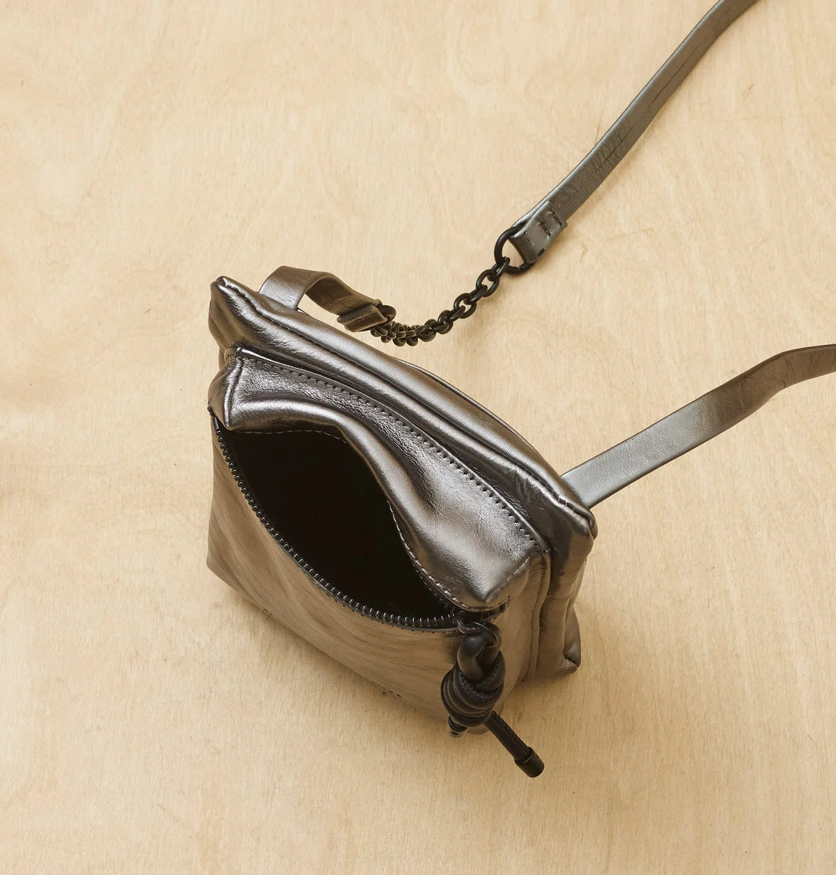 Daniella Lehavi Anita Loop Crossbody Bag, Pewter 