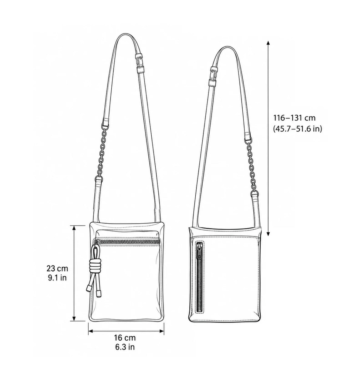 Daniella Lehavi Anita Loop Crossbody Bag, Pewter 