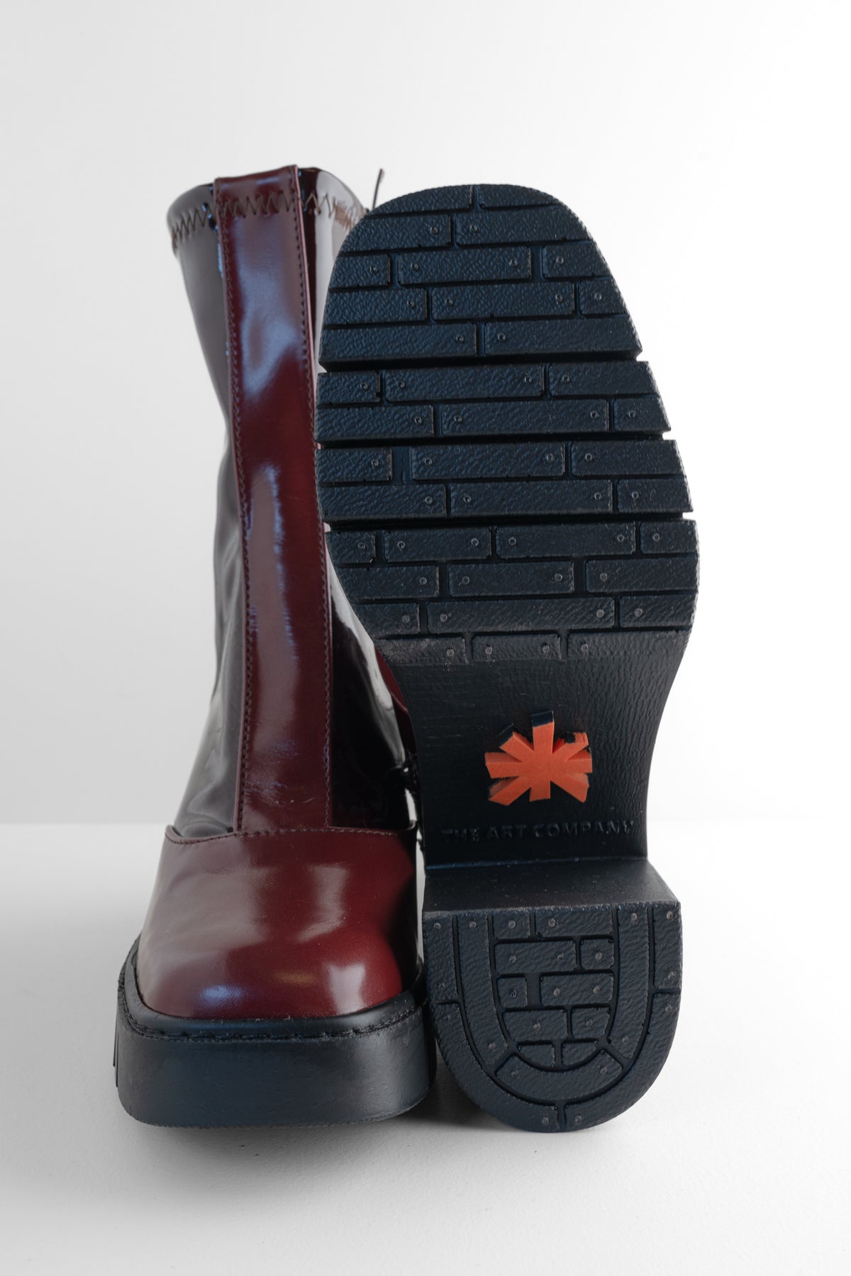 Art Nappa Shiny Boot, Burdeos 