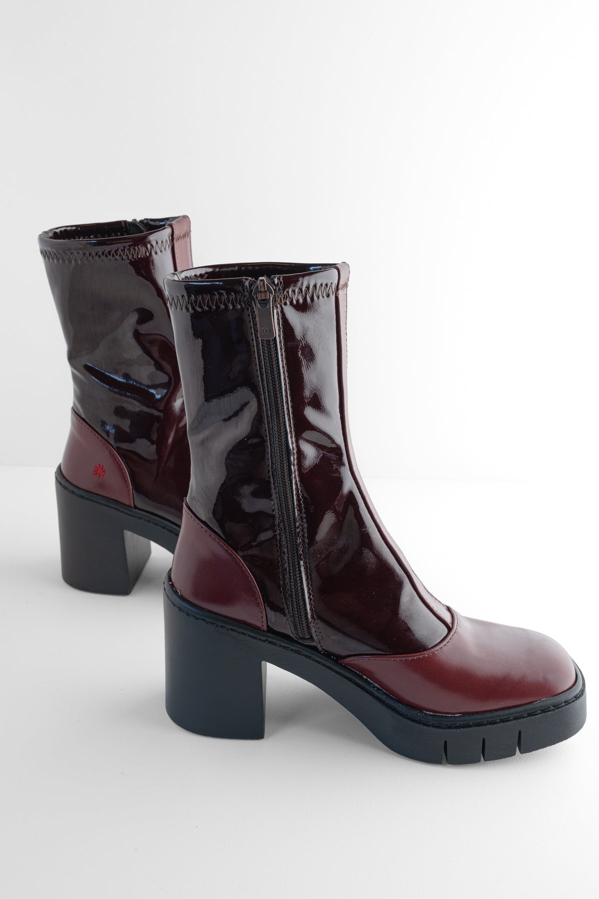 Art Nappa Shiny Boot, Burdeos 