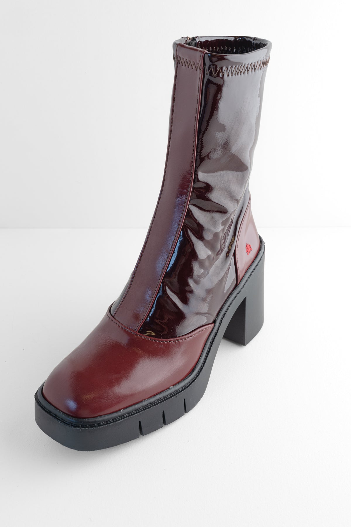 Art Nappa Shiny Boot, Burdeos 