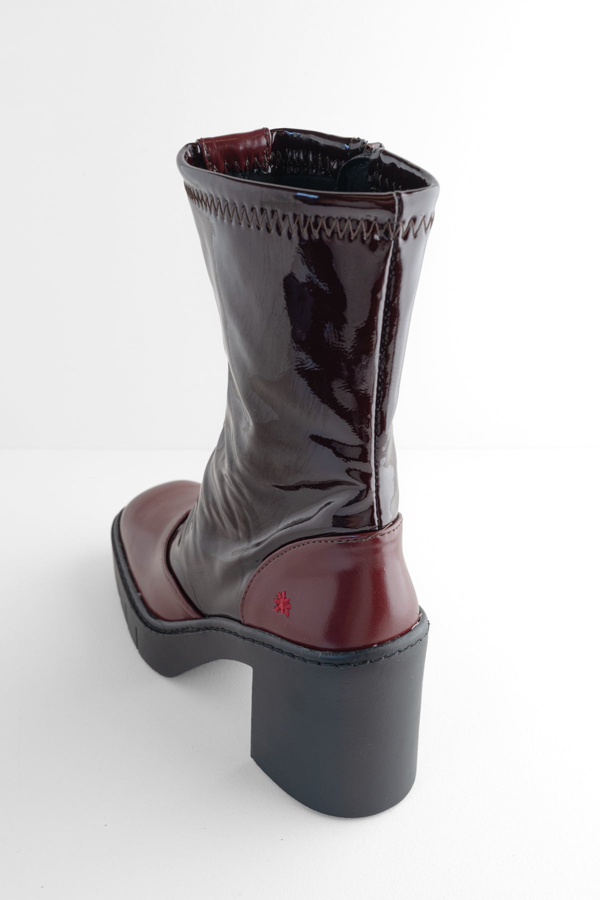 Art Nappa Shiny Boot, Burdeos 