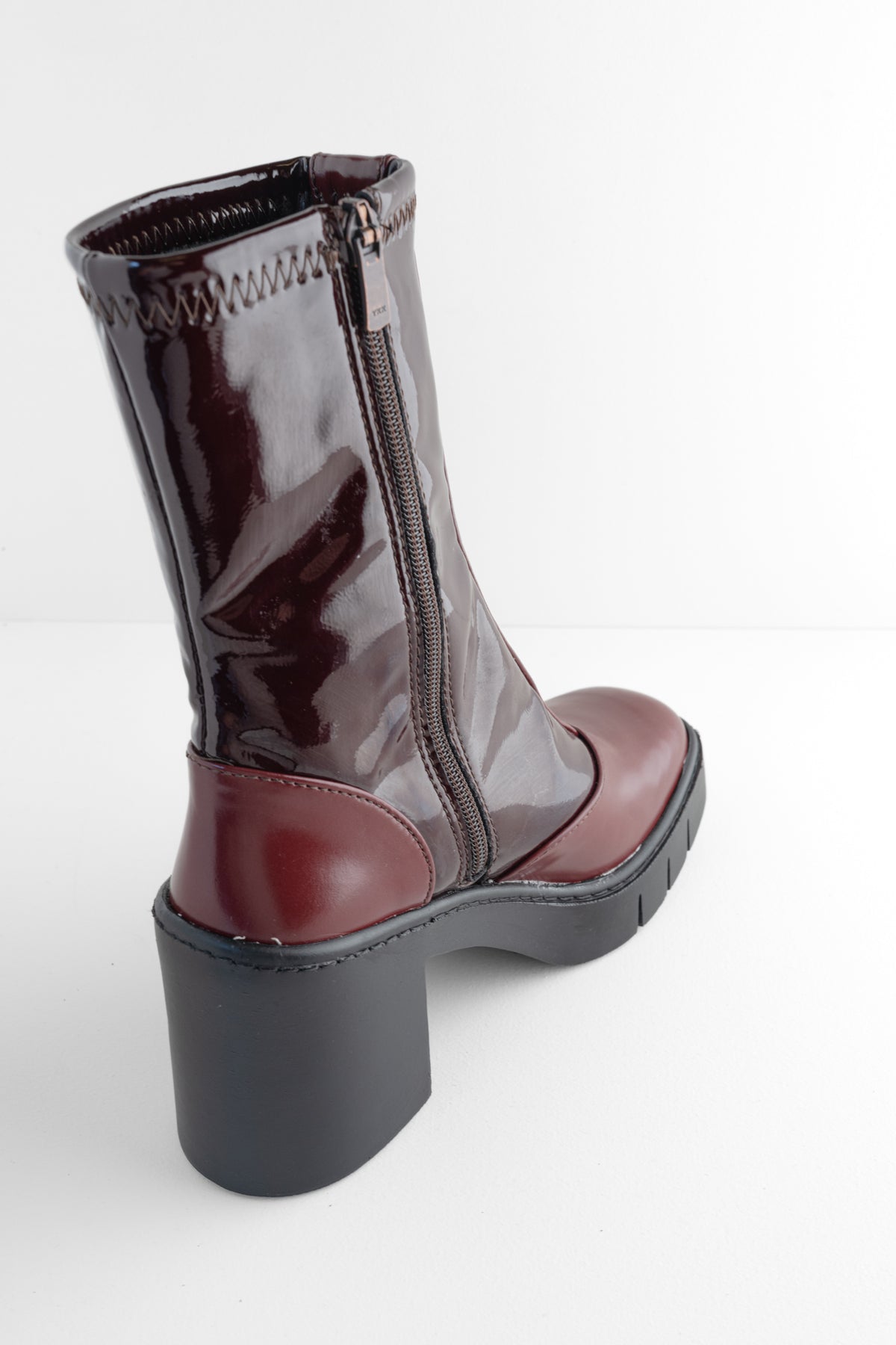 Art Nappa Shiny Boot, Burdeos 