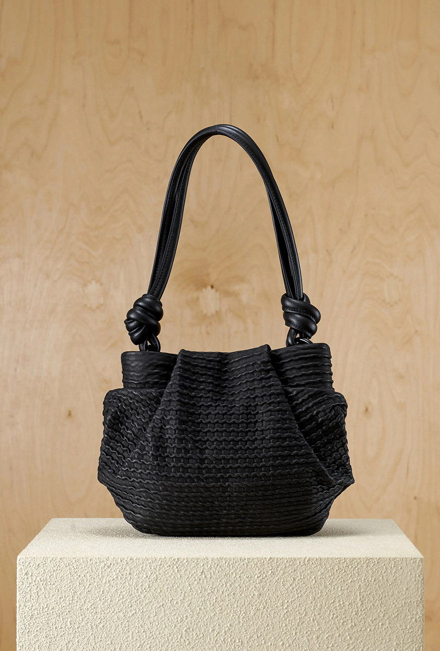 Daniella Lehavi Bali Knotted Mini Bag, Wavy Black 
