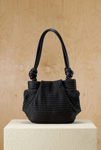 Daniella Lehavi Bali Knotted Mini Bag, Wavy Black 