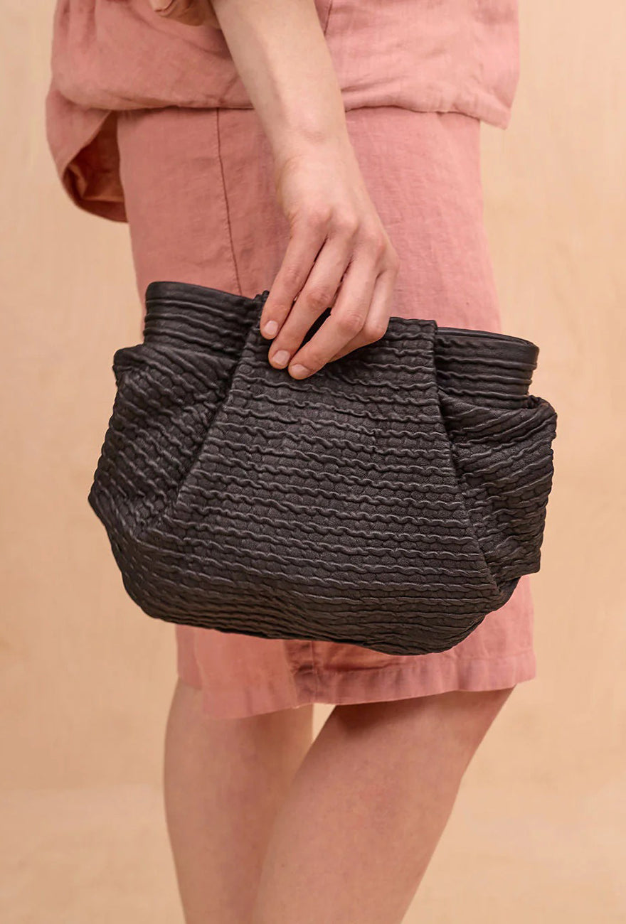 Daniella Lehavi Bali Knotted Mini Bag, Wavy Black 