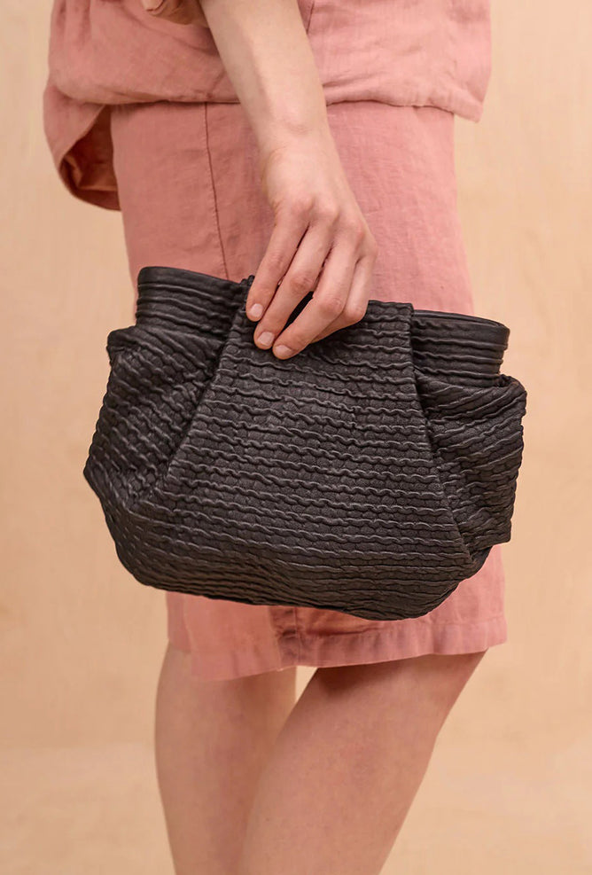 Daniella Lehavi Bali Knotted Mini Bag, Wavy Black 