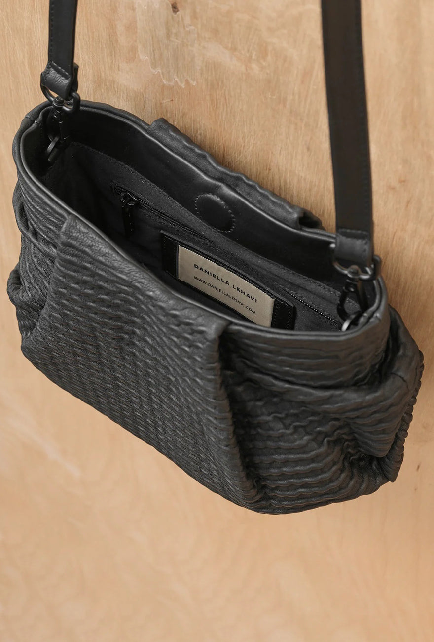 Daniella Lehavi Bali Knotted Mini Bag, Wavy Black 