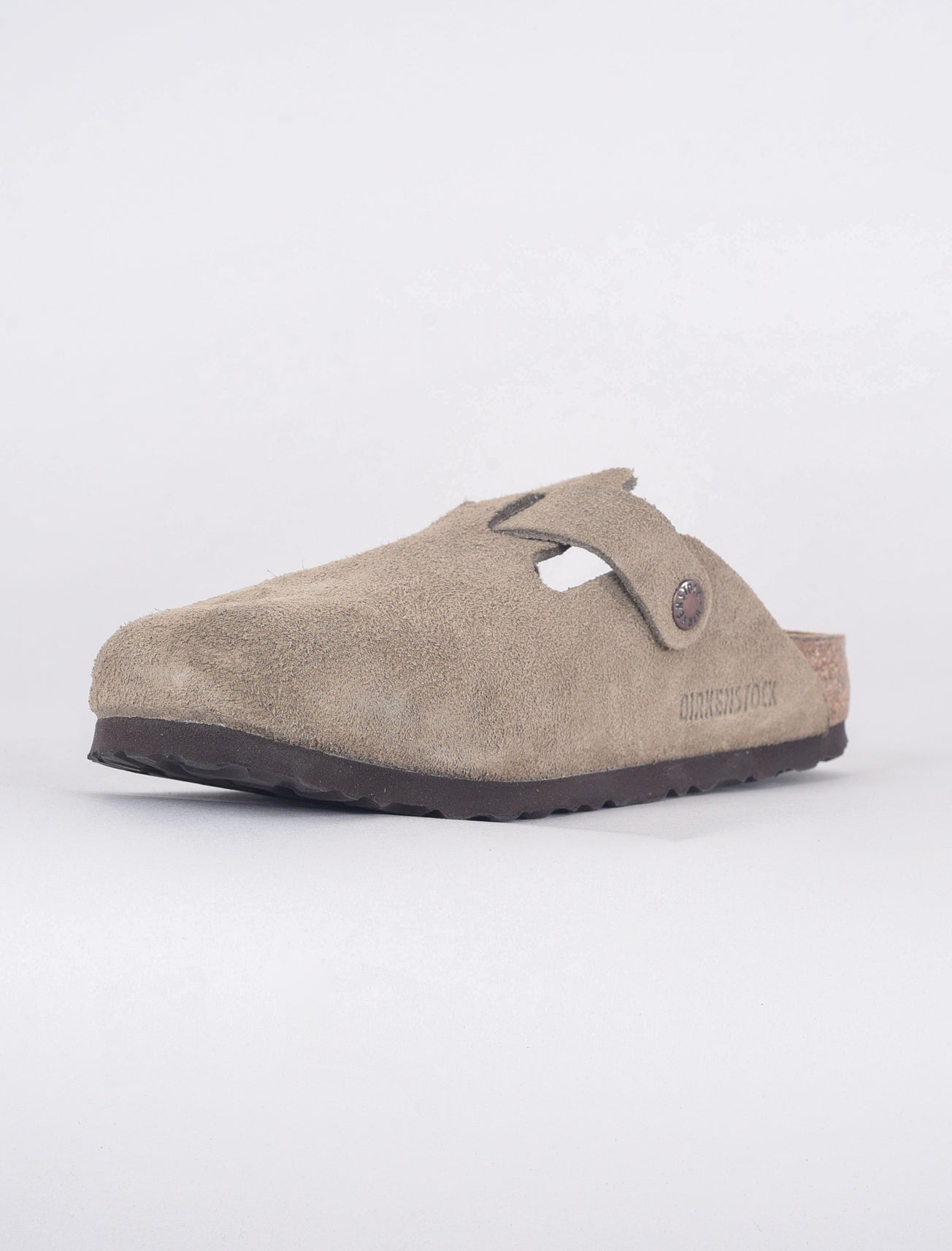 Birkenstock Boston Suede Clogs, Taupe 