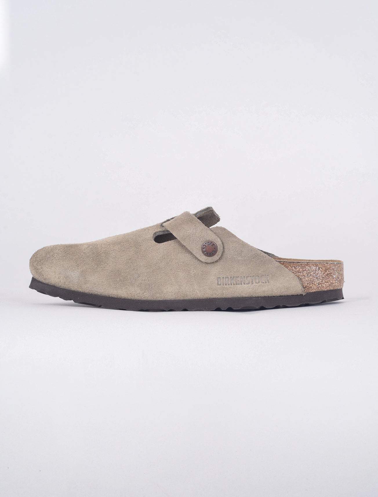 Birkenstock Boston Suede Clogs, Taupe 