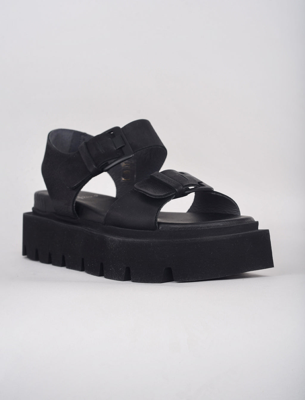Lofina Quad Nero Sandal, Black 