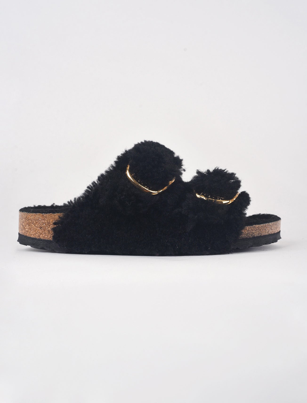 Birkenstock Arizona Big Buckle Teddy, Black 