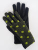 Santacana Madrid Dotty Knit Gloves, Verde Green 