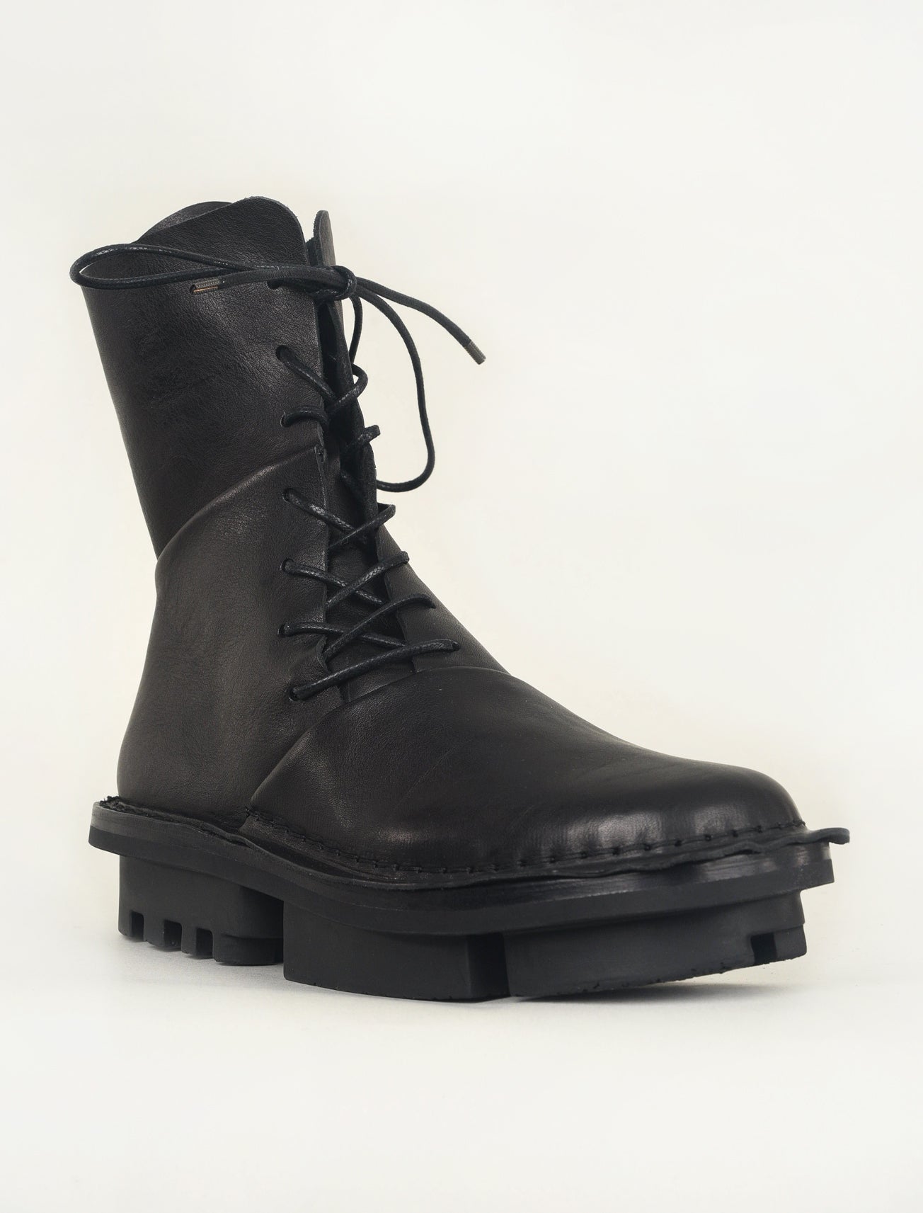 Trippen Shoes Oblique Combat Boot, Black Waw 