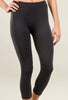 Tees by Tina Smooth Capri Leggings, Storm Gray One Size Gray