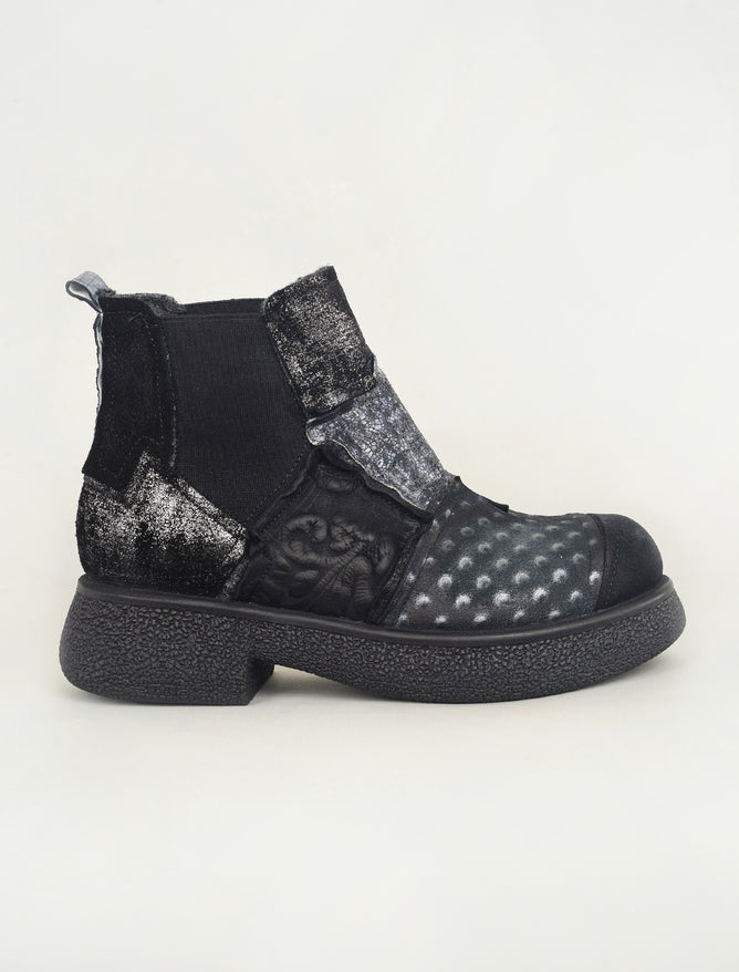 Papucei Cajac Patterned Boot, Black 