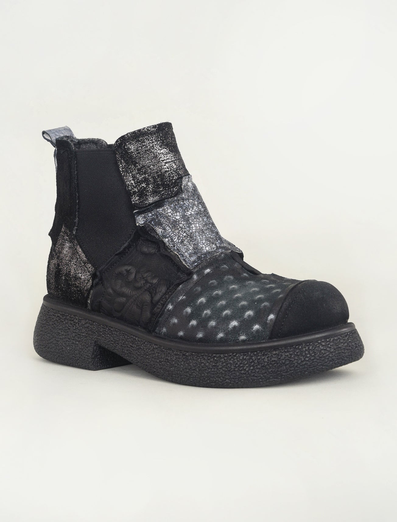 Papucei Cajac Patterned Boot, Black 