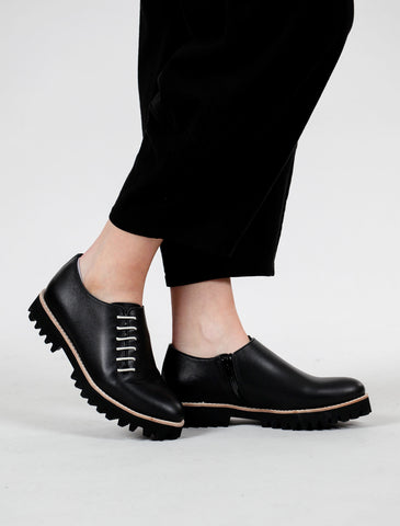All Black Side Cord Oxford, Black 