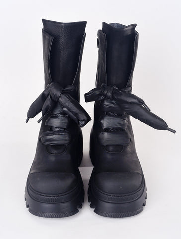 Lofina Sort Arhaus Puff Lace Boot, Black 