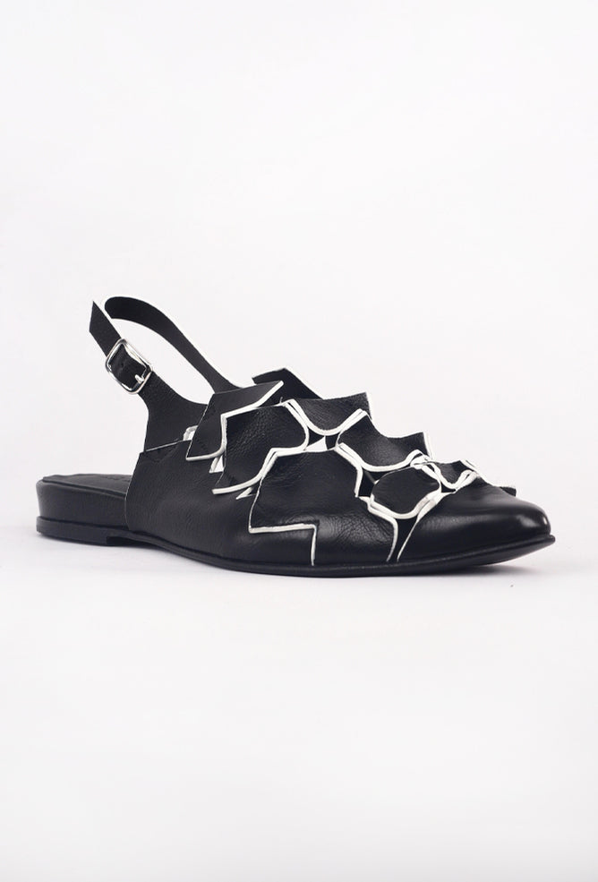 Ink Footwear Origami Flat, Black