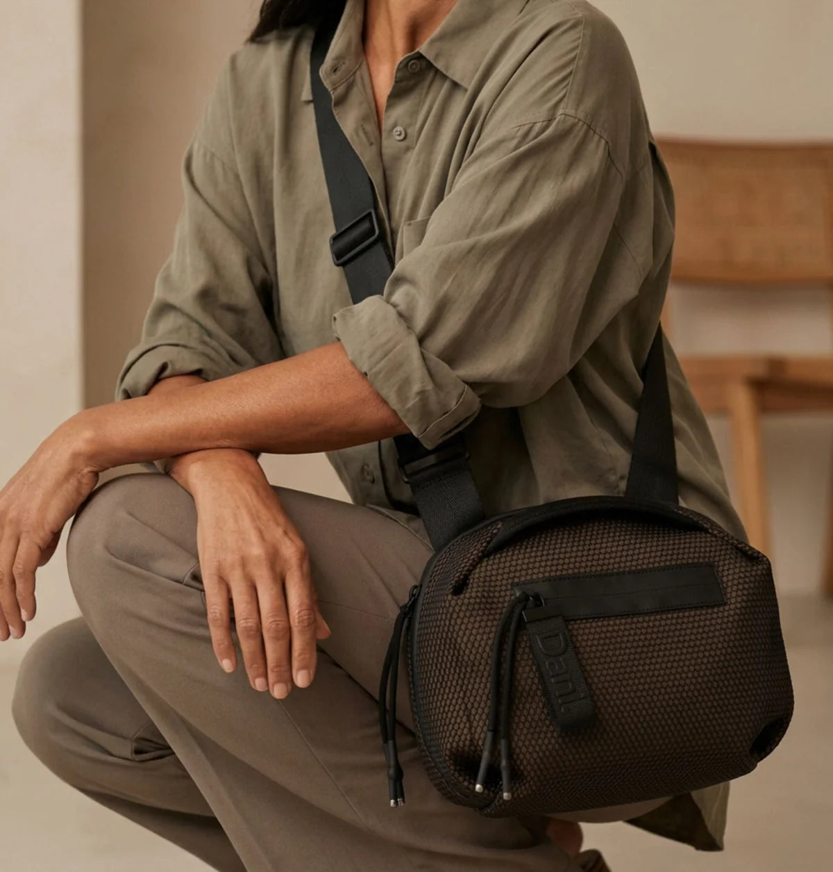 Daniella Lehavi Bonnie Crossbody Bag, Cafe 