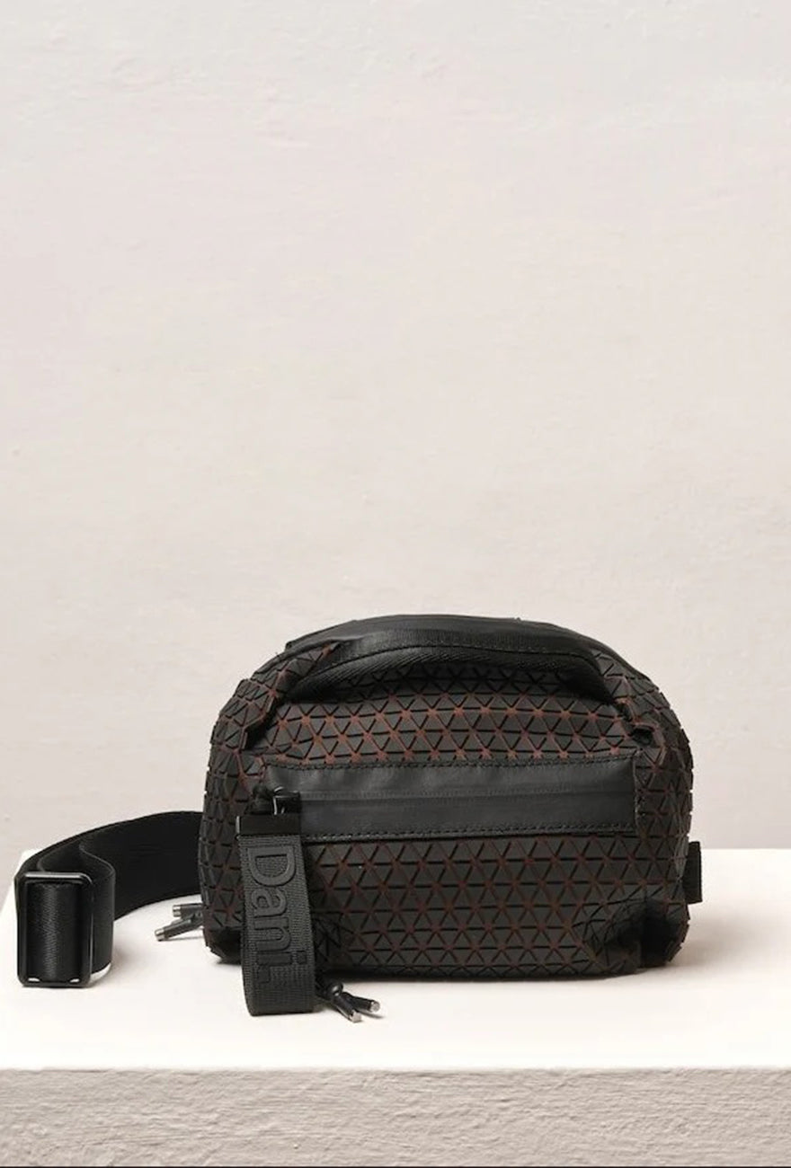 Daniella Lehavi Mini Bonnie LTD Crossbody, Geo Chocolate 