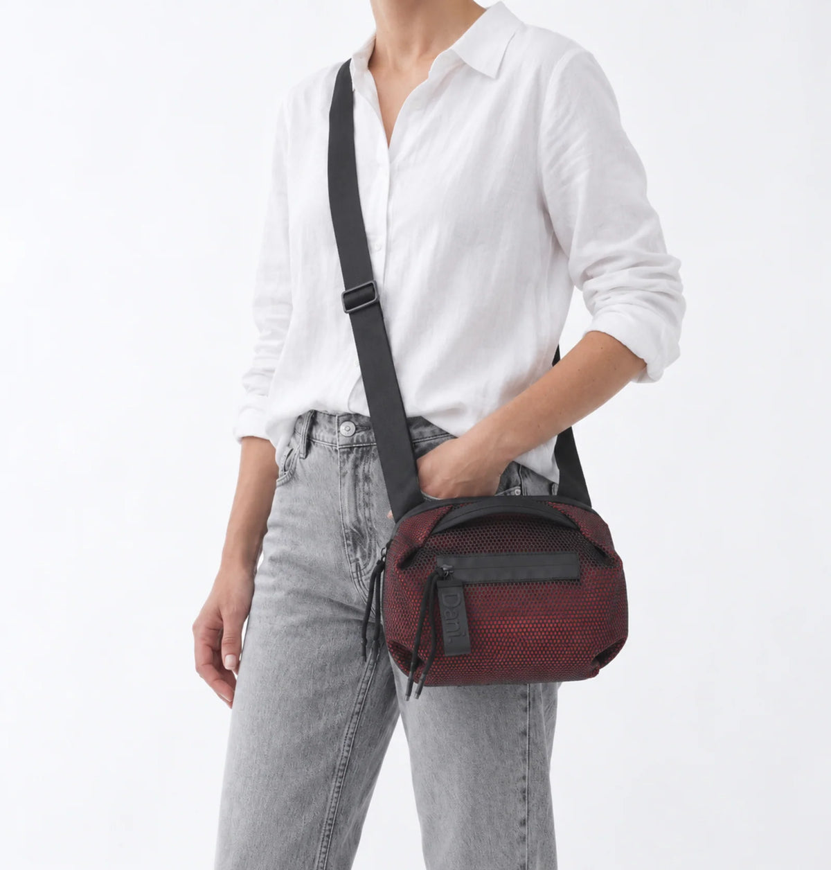 Daniella Lehavi Bonnie Mini Crossbody Bag, Merlot 