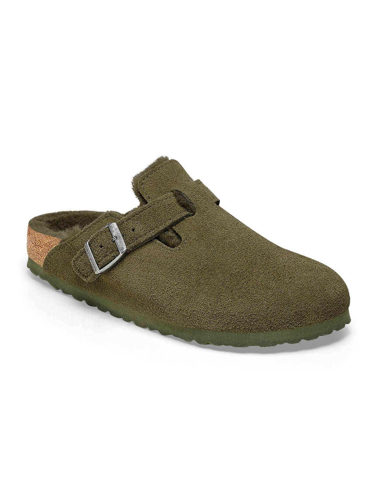 Birkenstock Boston Shearling Clog, Thyme 