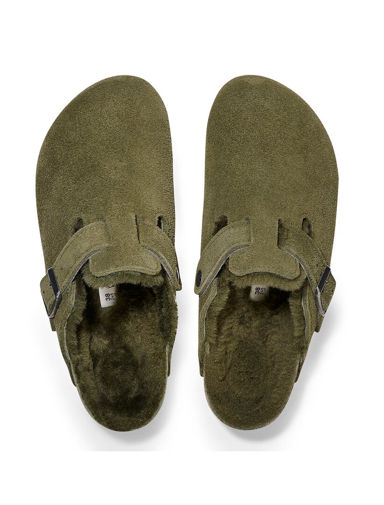 Birkenstock Boston Shearling Clog, Thyme 