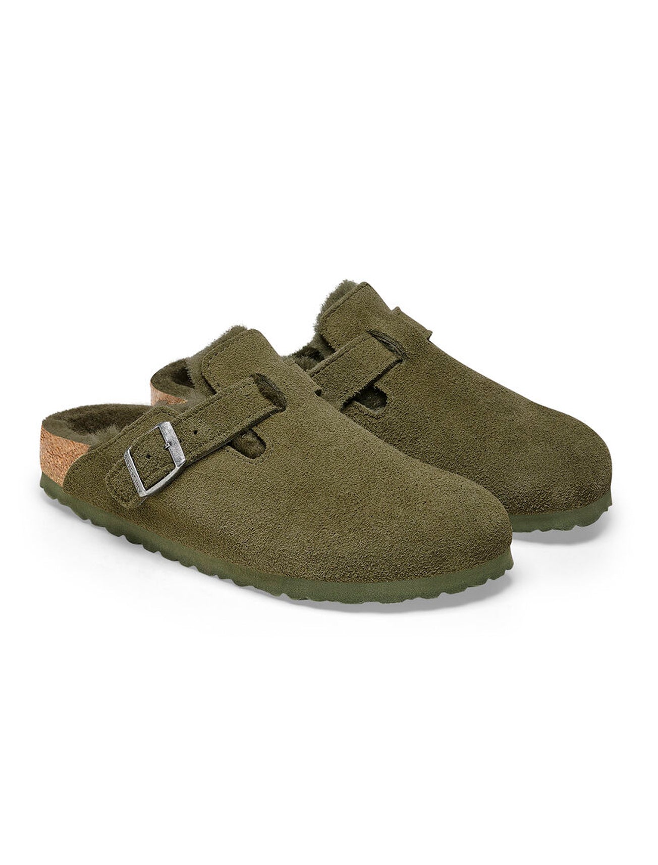 Birkenstock Boston Shearling Clog, Thyme 