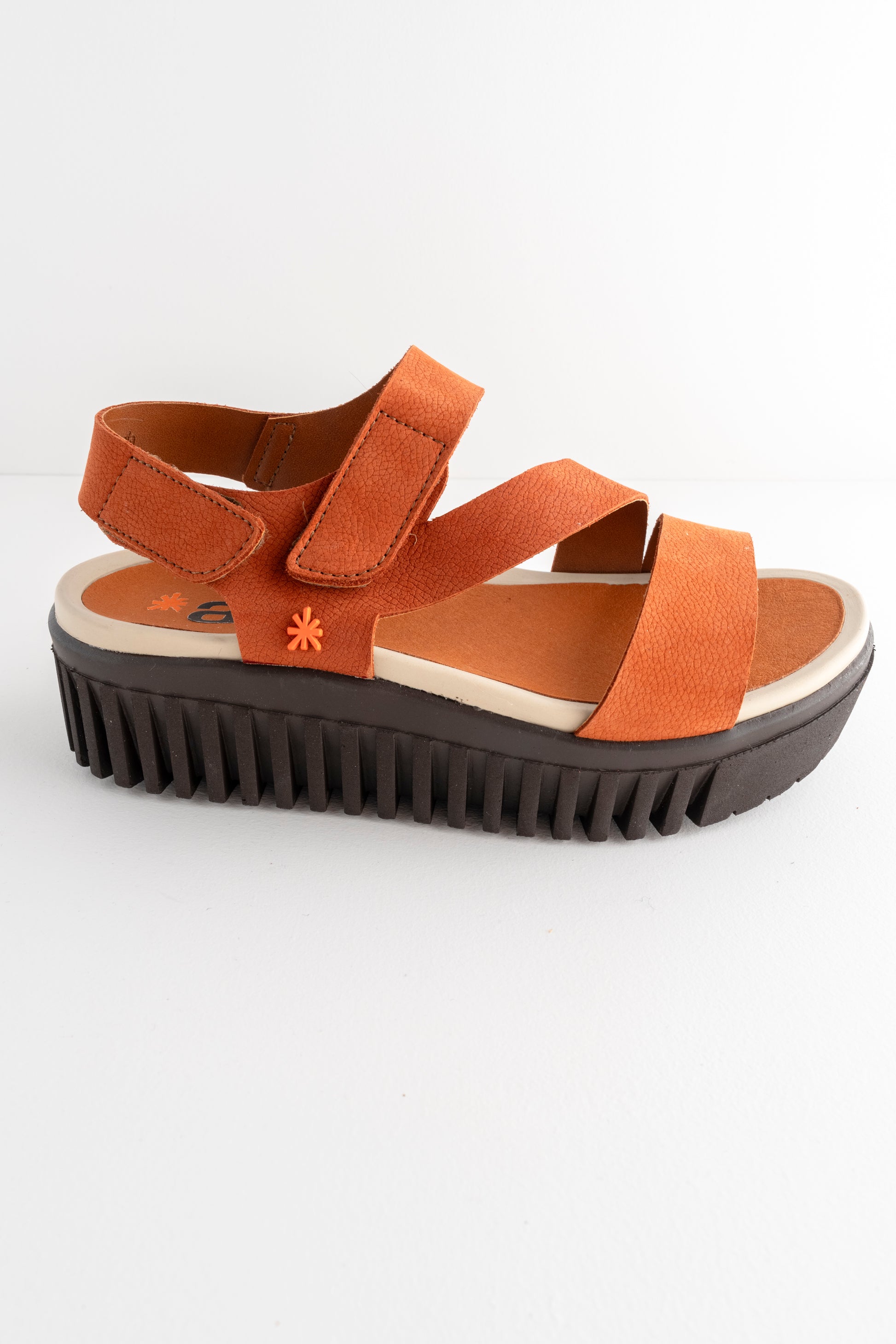 Art Brighton Sandal, Orange/Brown 