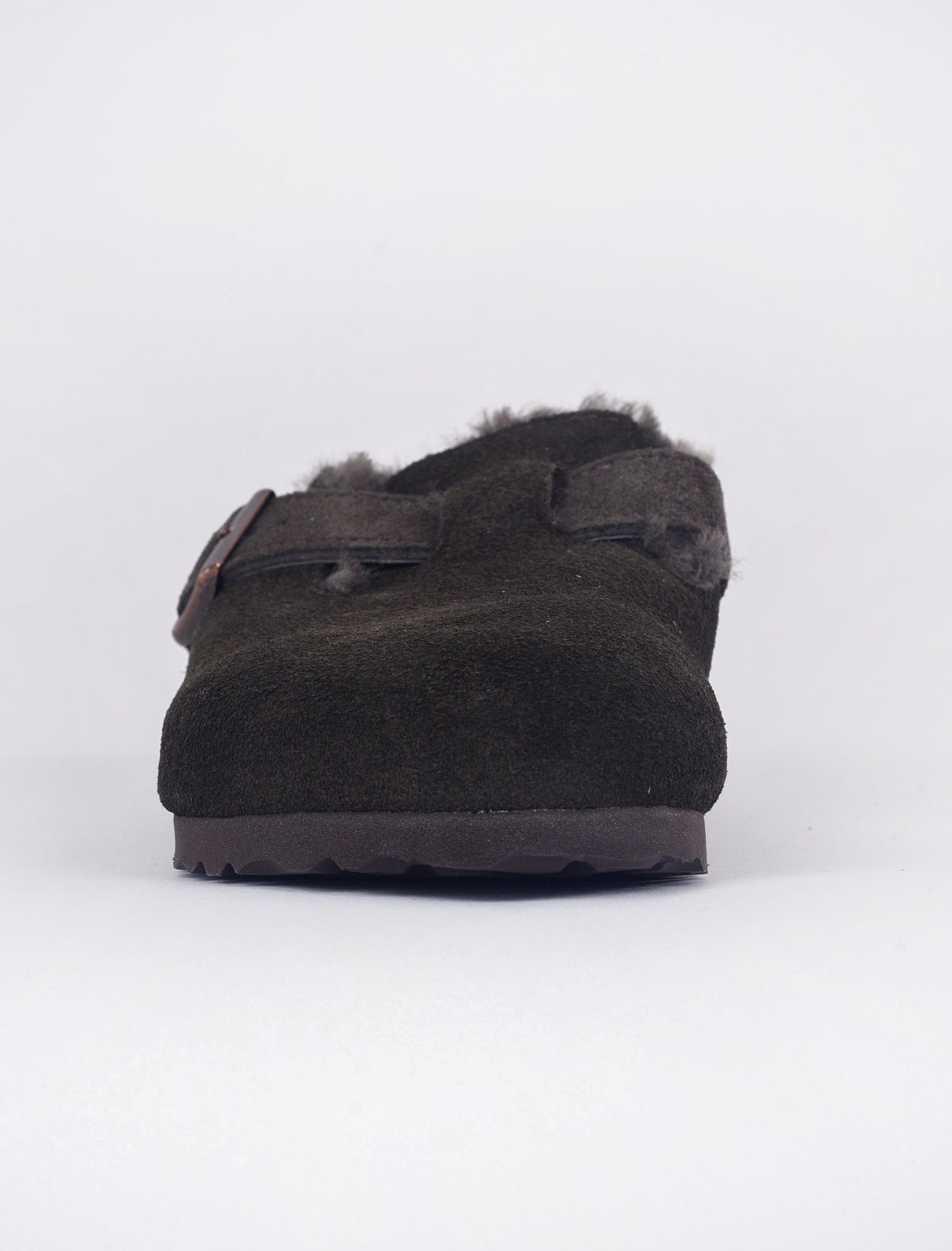 Birkenstock Boston Shearling Clog, Mocha Suede 