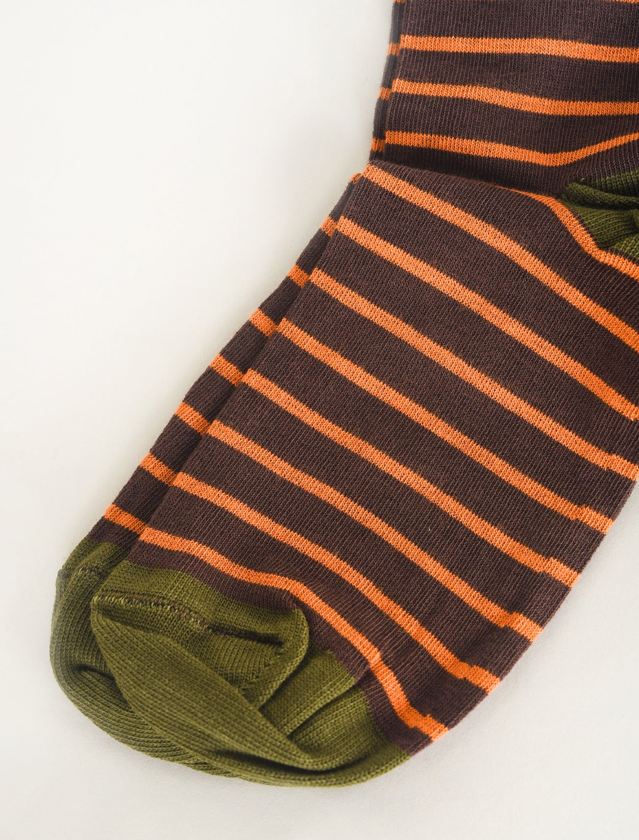 Alessandro Aste AA Classic Stripe Socks, Brown/Orange One Size Brown