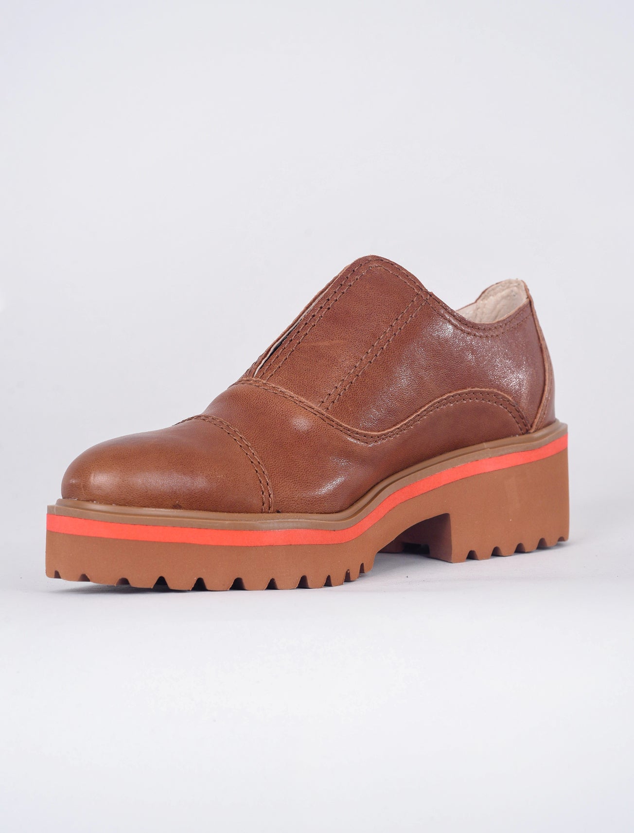 All Black Cowman Lug Sole, Brown 