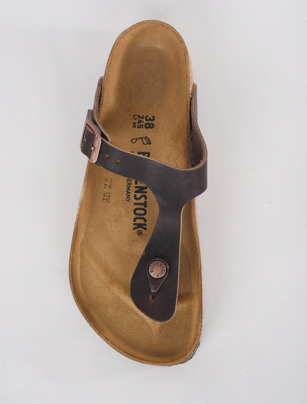 Birkenstock Gizeh Leather Sandal, Habana 