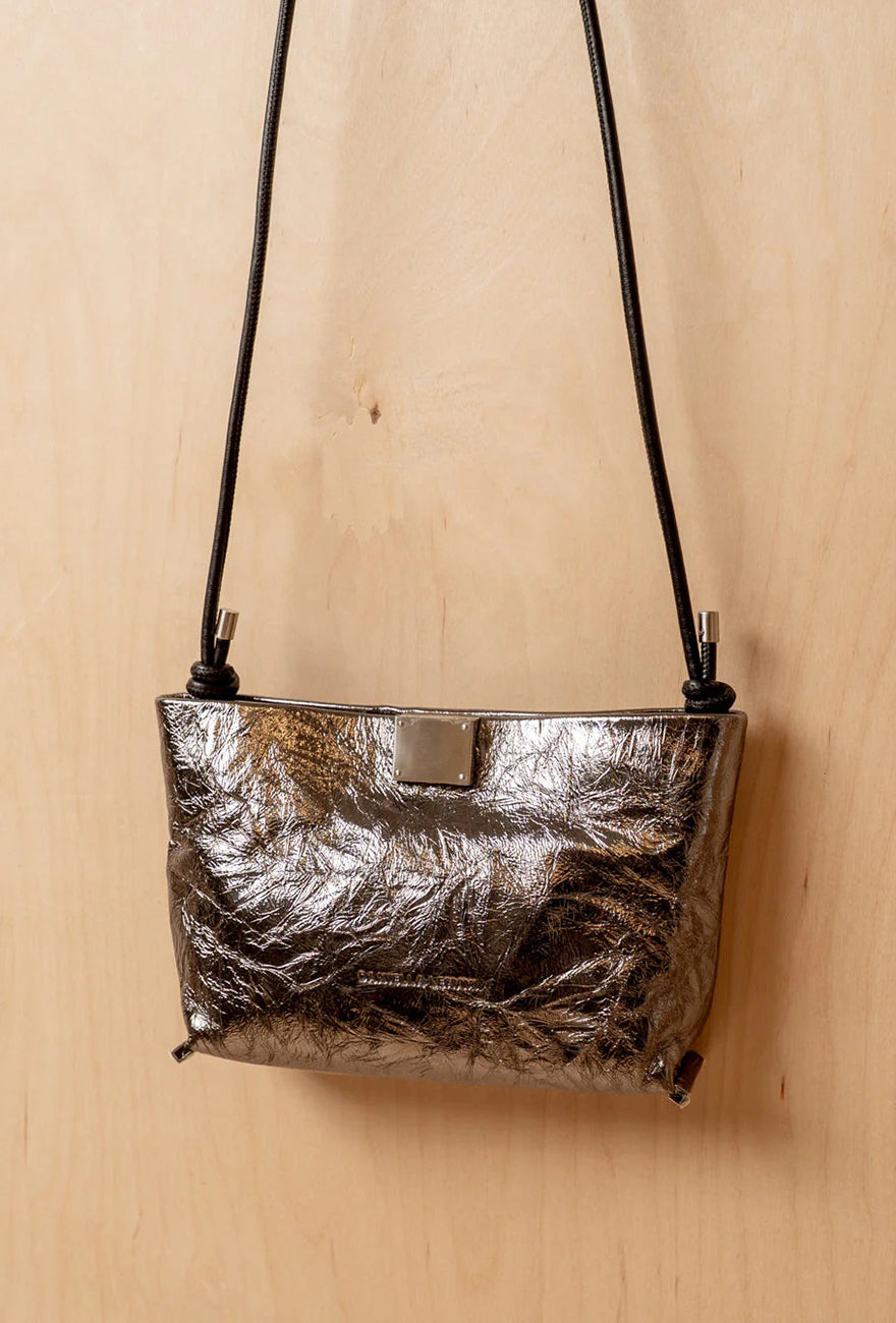 Daniella Lehavi Capri Clutch, Wrinkled Metal 