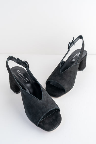 Cordani Pollette Slingback, Black Black 36