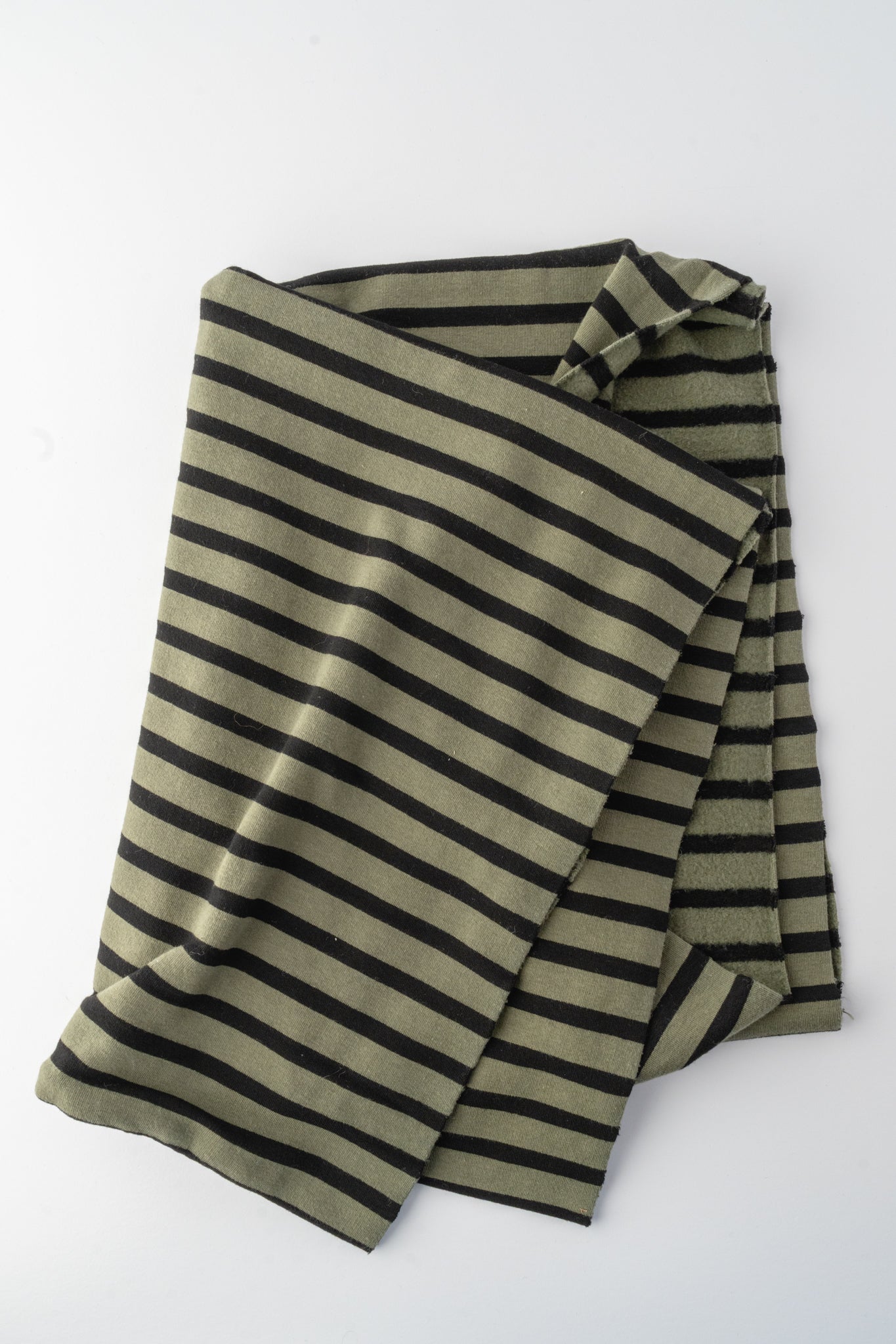 Cut Loose Stripe Fleece Cowl Scarf, Kelp 