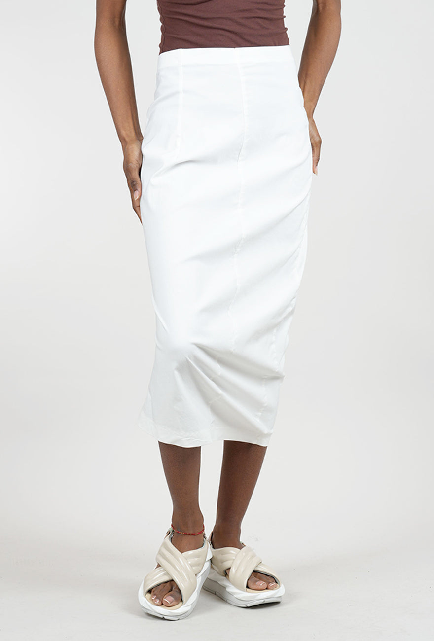 Rundholz Sig Stretch Essential Slim Skirt, Off White 