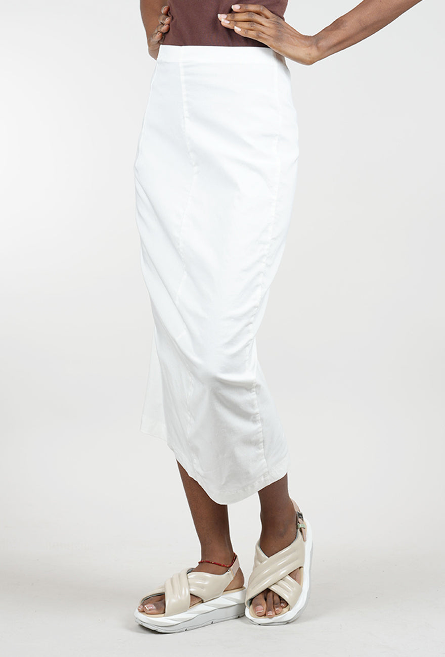 Rundholz Sig Stretch Essential Slim Skirt, Off White 