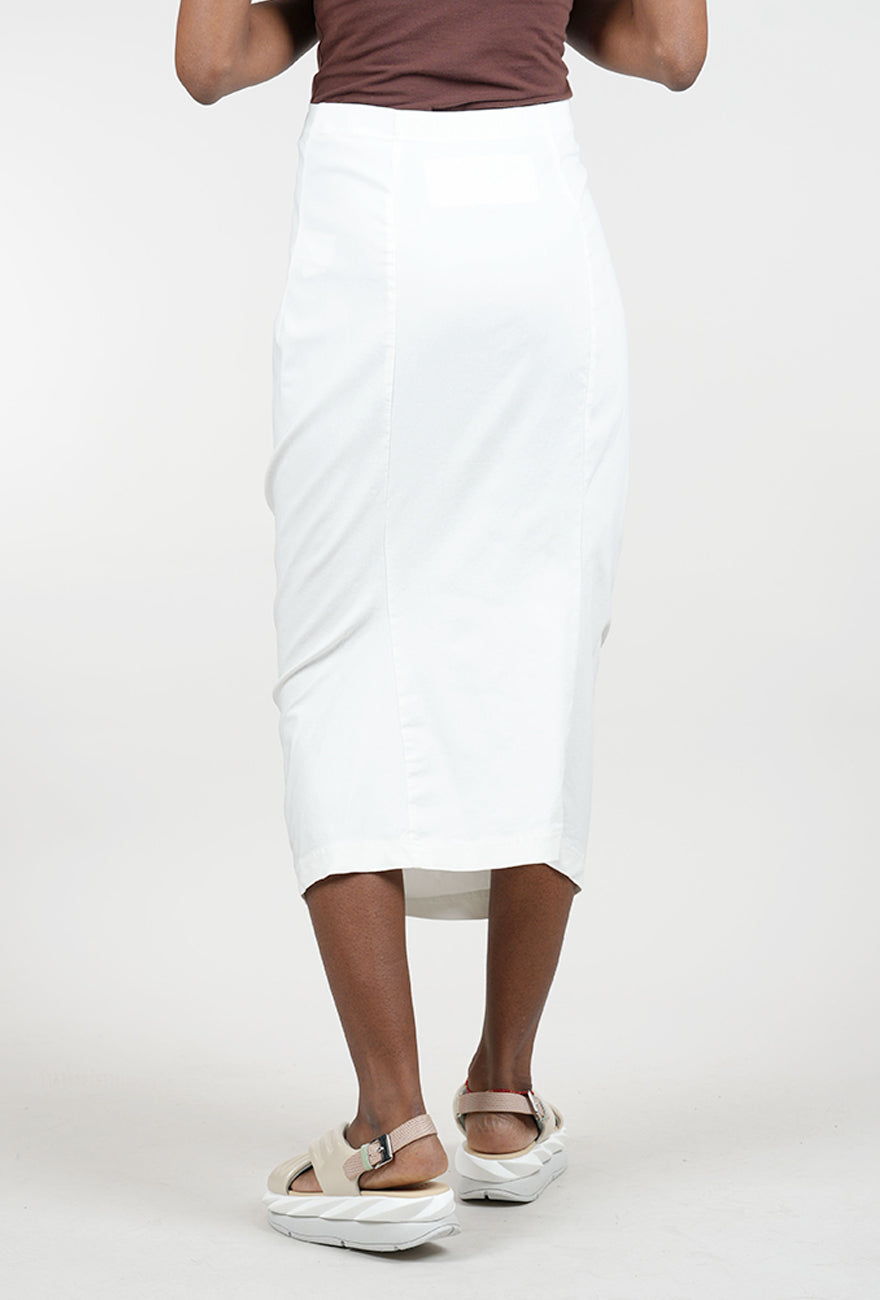 Rundholz Sig Stretch Essential Slim Skirt, Off White 