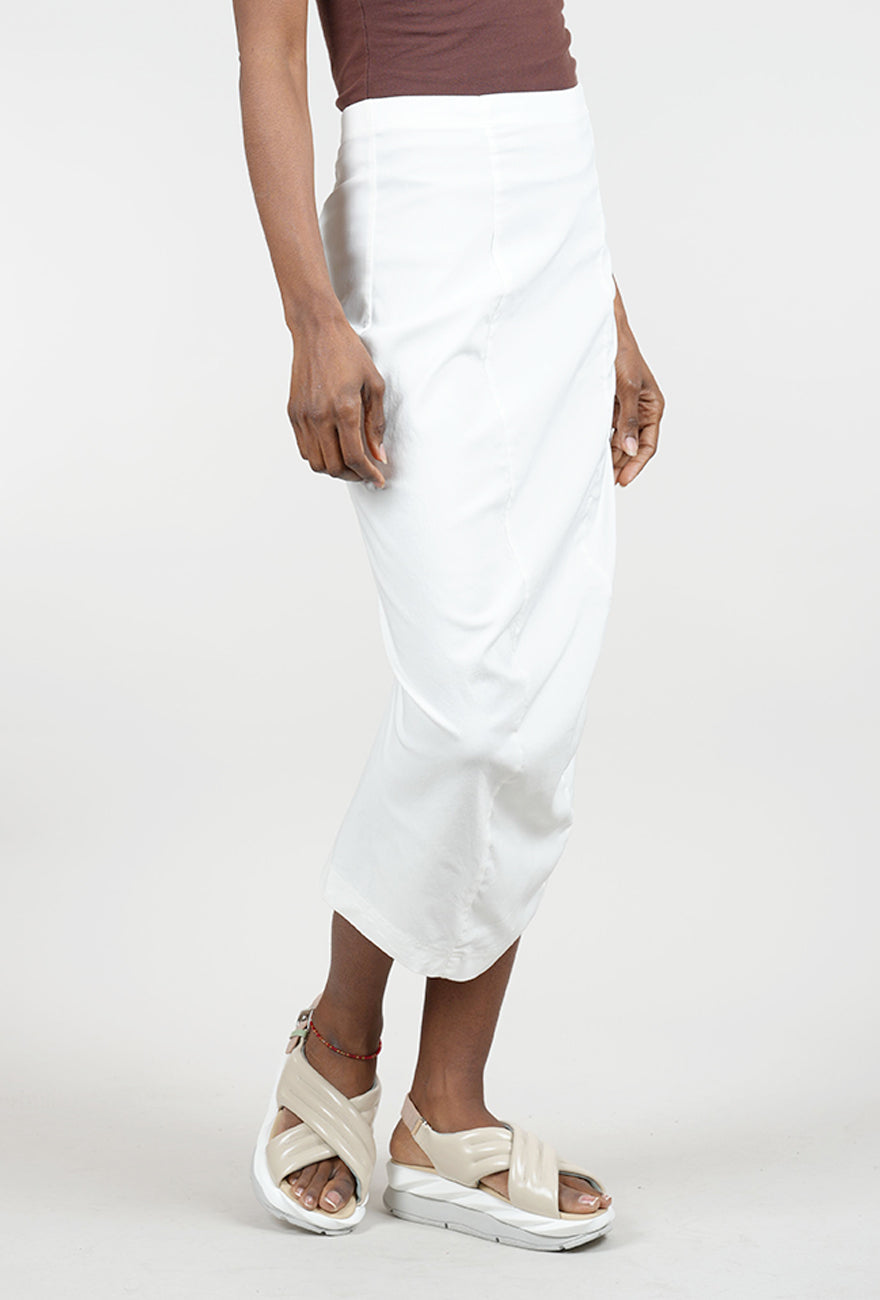 Rundholz Sig Stretch Essential Slim Skirt, Off White 