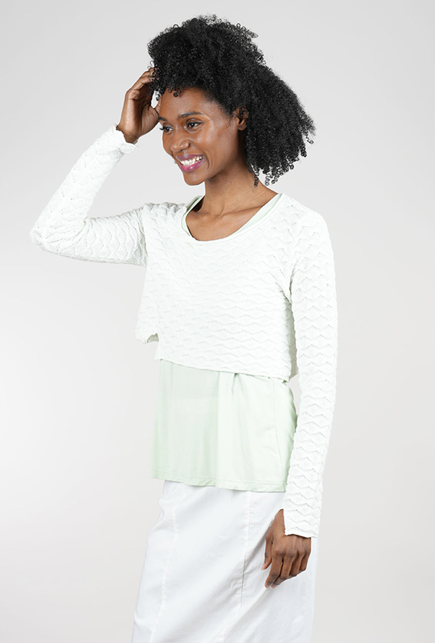 Rundholz Crocheted Cropped Pullover, Salina 